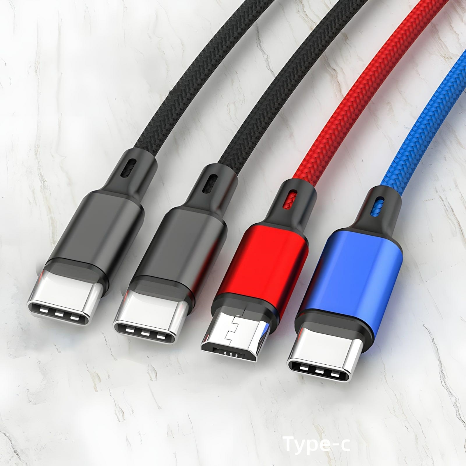 Universalus 4in1 įkrovimo laidas kaina internetu