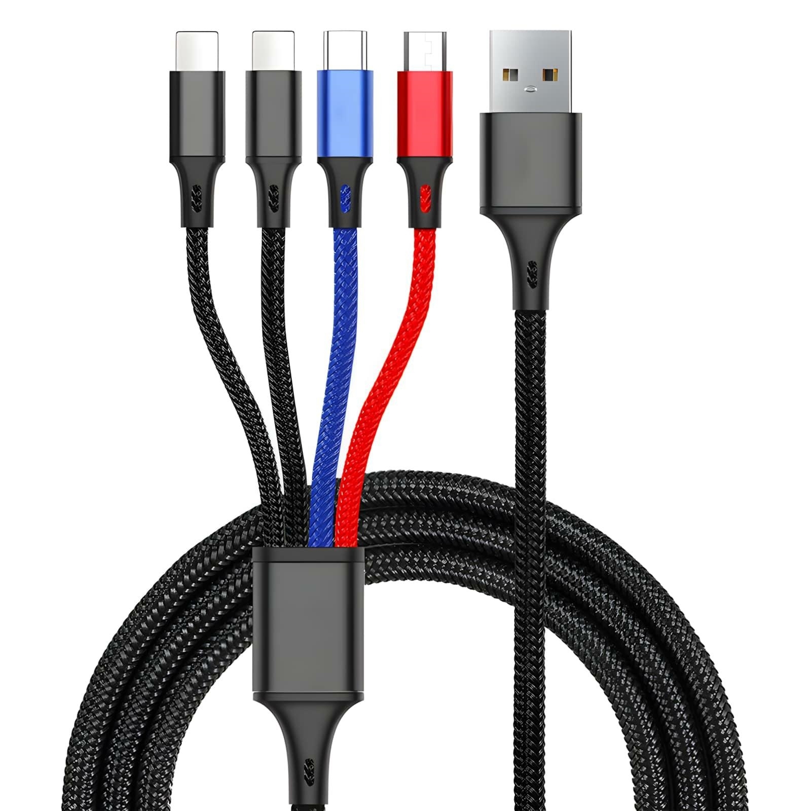 Universalus 4in1 įkrovimo laidas kaina internetu