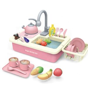 Vaikiškas virtuvės kriauklės rinkinys „Magic Kitchen Sink“ su priedais kaina internetu