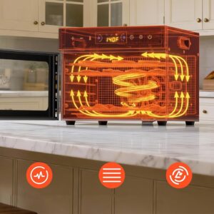 Vaisių ir maisto džiovyklė 400 W, 6 padėklų, nerūdijančio plieno kaina internetu