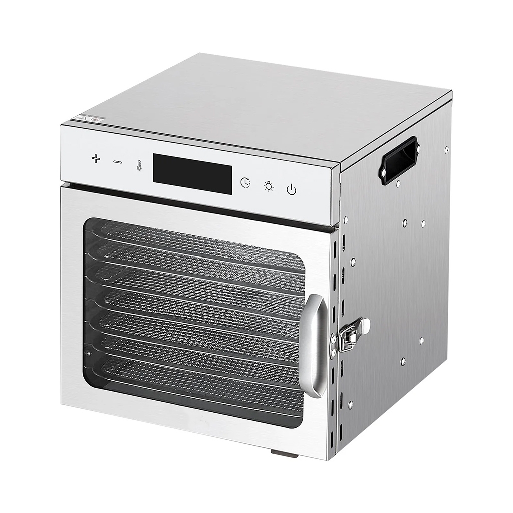 Vaisių ir maisto džiovyklė 400 W, 8 padėklų, nerūdijančio plieno kaina internetu