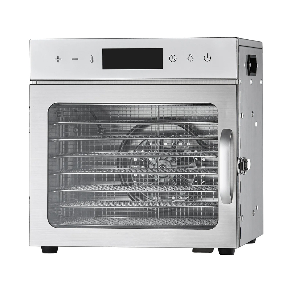 Vaisių ir maisto džiovyklė 400 W, 8 padėklų, nerūdijančio plieno kaina internetu