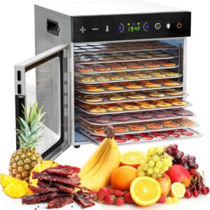 Vaisių ir maisto džiovyklė 600 W, 10 padėklų, nerūdijančio plieno kaina internetu