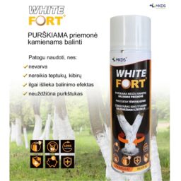 WHITE FORT purškiama priemonė kamienų balinimui , 500 ml kaina internetu