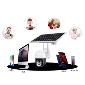 WIFI lauko kamera 350°/90° vaizdu kaina internetu