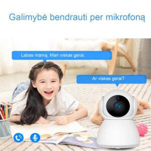 WIFI vidaus kamera kaina internetu