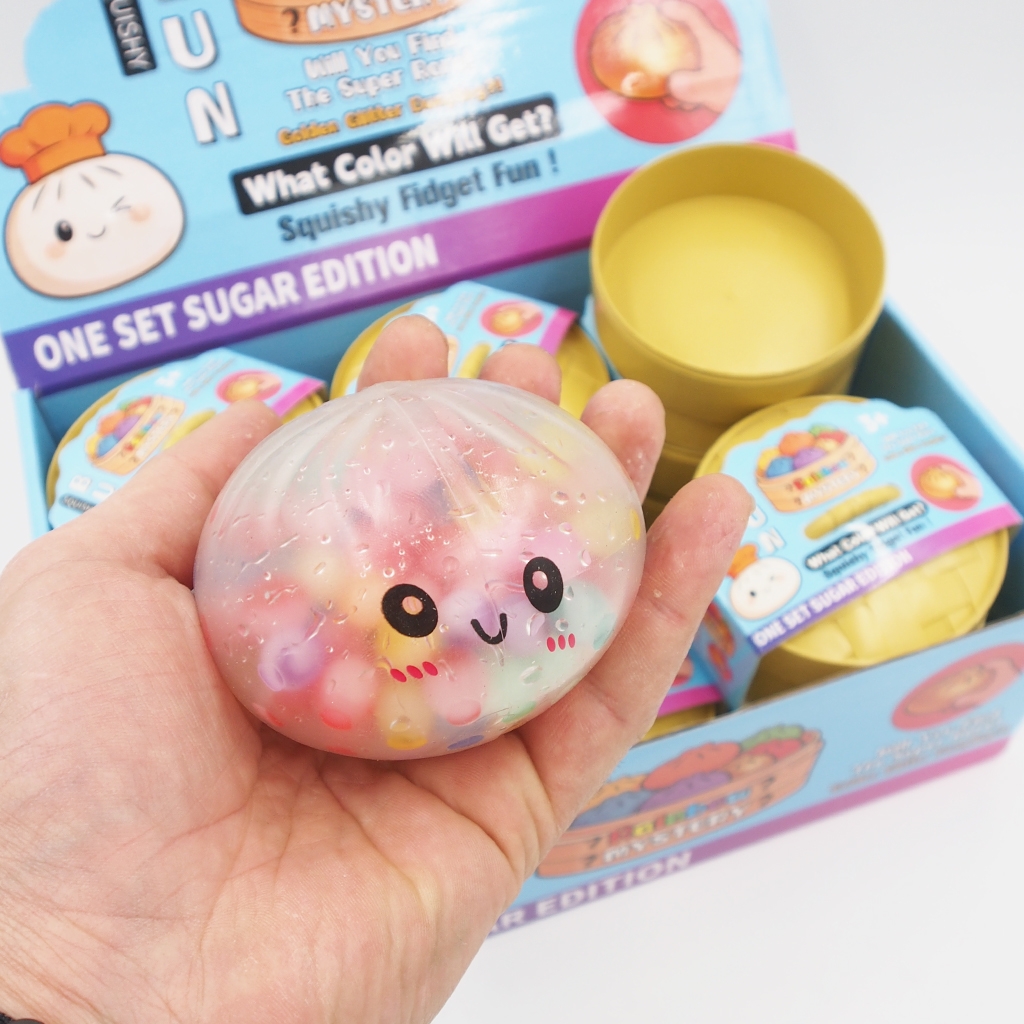 Squeezy Dumpling – Antistresinis koldūnas su spalvotais geliniais kamuoliukais kaina internetu