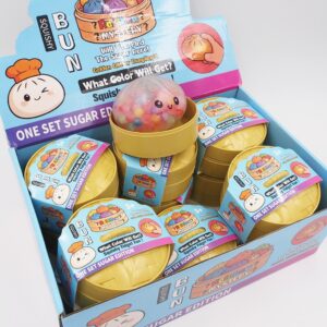 Squeezy Dumpling – Antistresinis koldūnas su spalvotais geliniais kamuoliukais kaina internetu