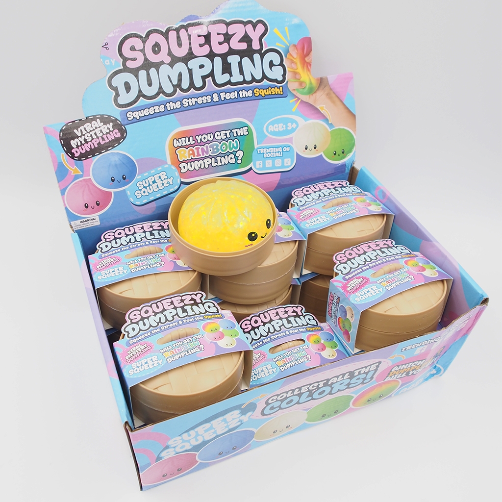 Squeezy Dumpling – Šviečiantis tamsoje antistresinis koldūnas kaina internetu