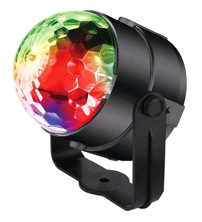 Diskotekų LED RGB šviesos efektų lempa su pulteliu kaina internetu