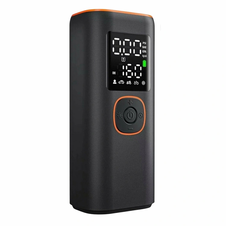 Įkraunamas elektrinis padangų kompresorius su „Power Bank“ funkcija, 160 PSI kaina internetu