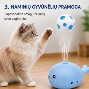 Mini ventiliatorius su skraidančiu kamuoliuku (mėlynas) kaina internetu