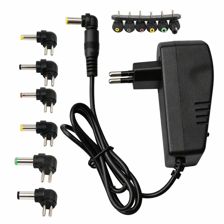 Universalus reguliuojamas maitinimo adapteris su 6 antgaliais, 3–12 V, 24 W kaina internetu