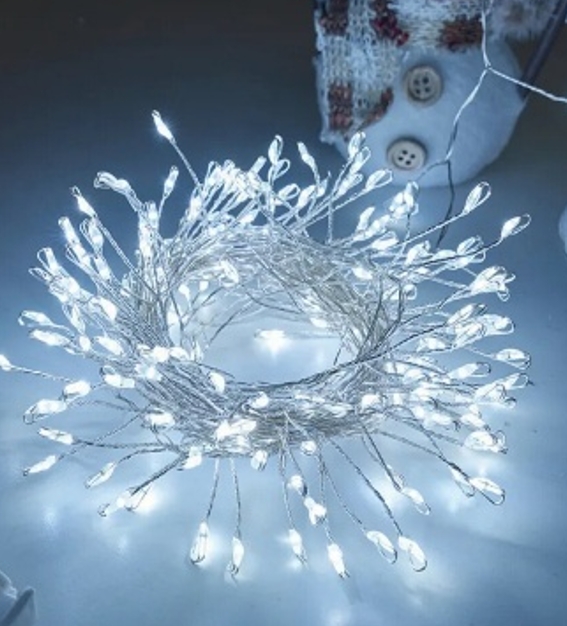 500 LED, 20 m šaltai balta LED girlianda kaina internetu