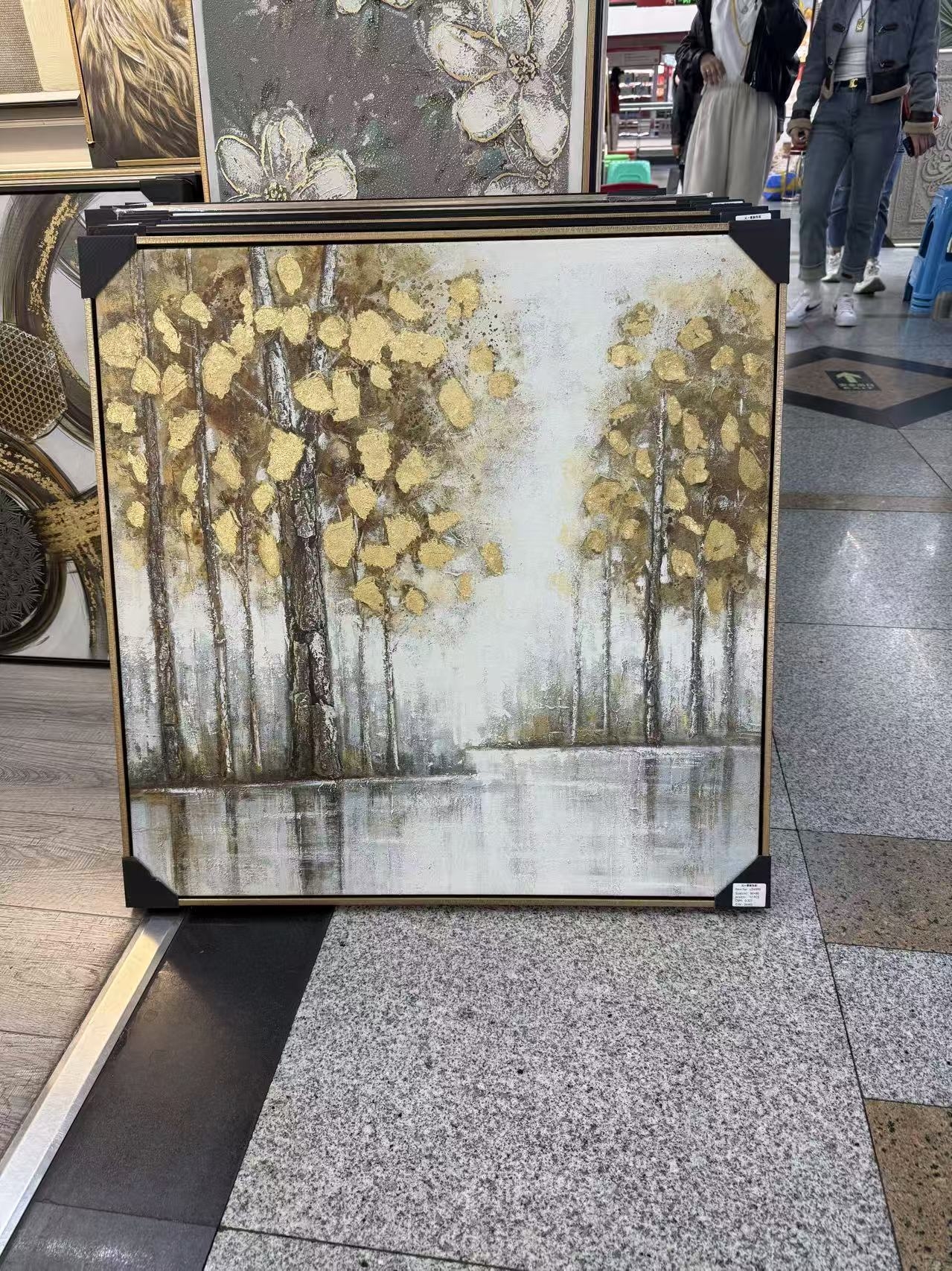 „Auksinis miškas“ dekoratyvinis paveikslas, 80 × 80 cm kaina internetu