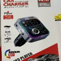 Automobilinis Bluetooth FM siųstuvas su įkrovikliu TR2477A kaina internetu