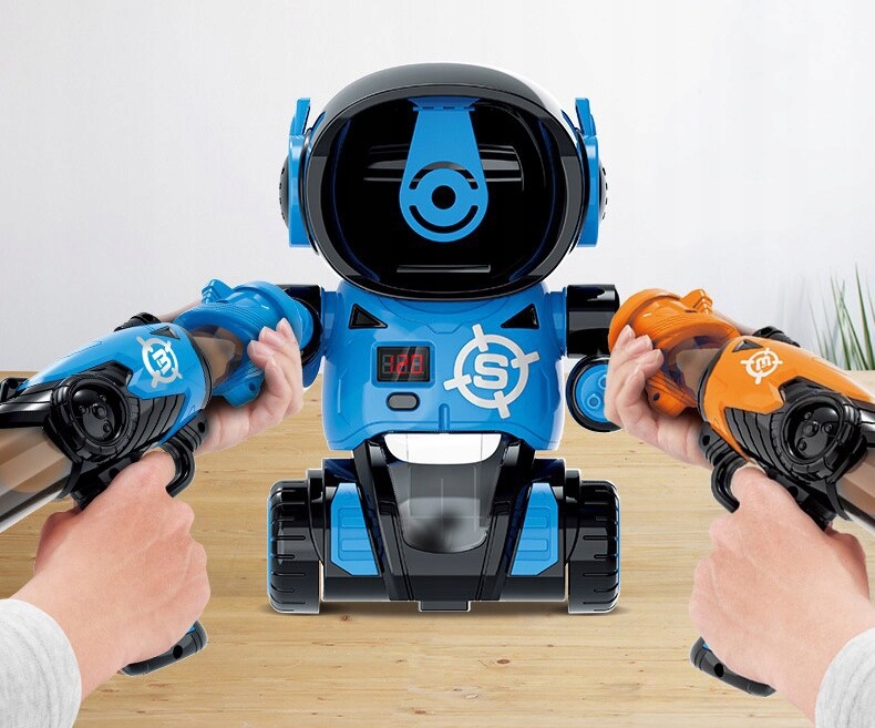 Interaktyvus šaudymo žaidimas „Robotų mūšis“ kaina internetu