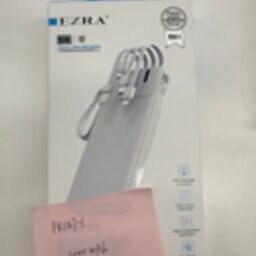 Išorinė baterija su integruotais laidais EZRA PB147-1 10 000 mAh kaina internetu