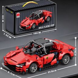 Konstruktorius sportinis automobilis konteinerio dėžutėje TR2387F kaina internetu