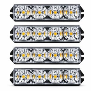 LED stroboskopinių įspėjamųjų žibintų komplektas, 4 vnt. kaina internetu