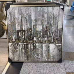 „Miesto atspindžiai“ modernus paveikslas, 80 × 80 cm kaina internetu