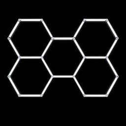 Modulinis lubinis LED šviestuvas Hexagon kaina internetu