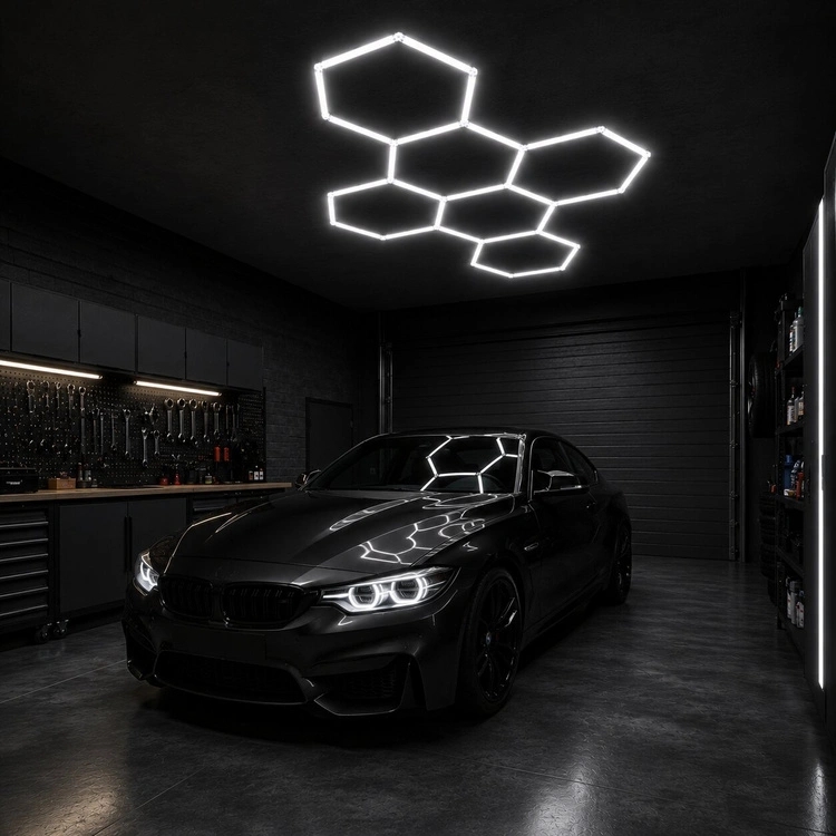 Modulinis lubinis LED šviestuvas Hexagon kaina internetu