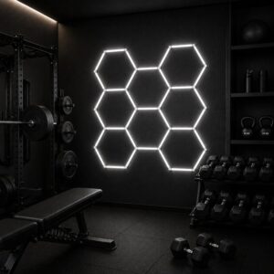 Modulinis lubinis LED šviestuvas Hexagon kaina internetu