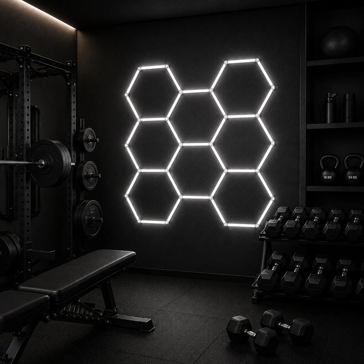 Modulinis lubinis LED šviestuvas Hexagon kaina internetu