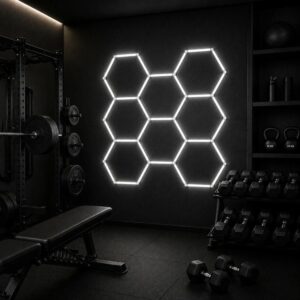 Modulinis lubinis LED šviestuvas Hexagon kaina internetu