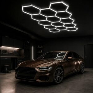 Modulinis lubinis LED šviestuvas Hexagon kaina internetu