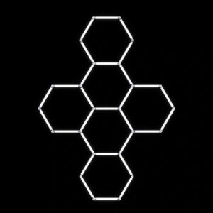 Modulinis lubinis LED šviestuvas Hexagon kaina internetu