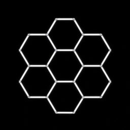 Modulinis lubinis LED šviestuvas Hexagon kaina internetu