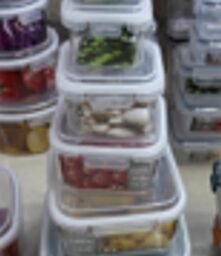 Plastikinių maisto laikymo indų rinkinys su dangčiais (6 vnt.) TR2358B kaina internetu