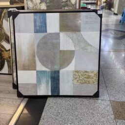 „Rami pusiausvyra“ geometrinis tekstūrinis paveikslas, 80 × 80 cm kaina internetu