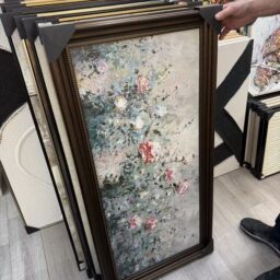 „Rožių sodas“ klasikinis vertikalus paveikslas, 60 × 120 cm kaina internetu