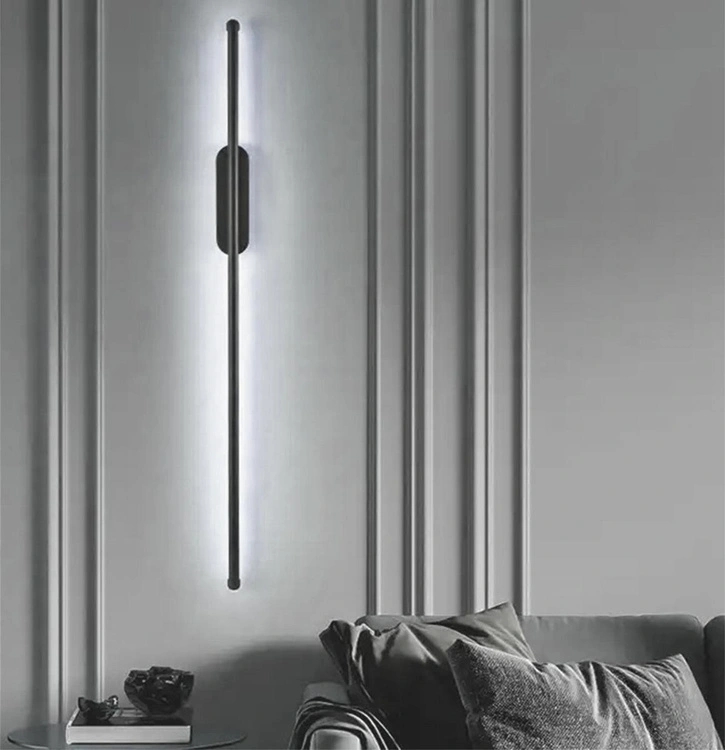 Sieninis LED šviestuvas 60 cm kaina internetu