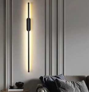 Sieninis LED šviestuvas 60 cm kaina internetu