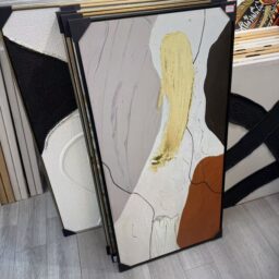„Šiuolaikinė dermė“ minimalistinis abstraktus paveikslas, 60 × 120 cm kaina internetu