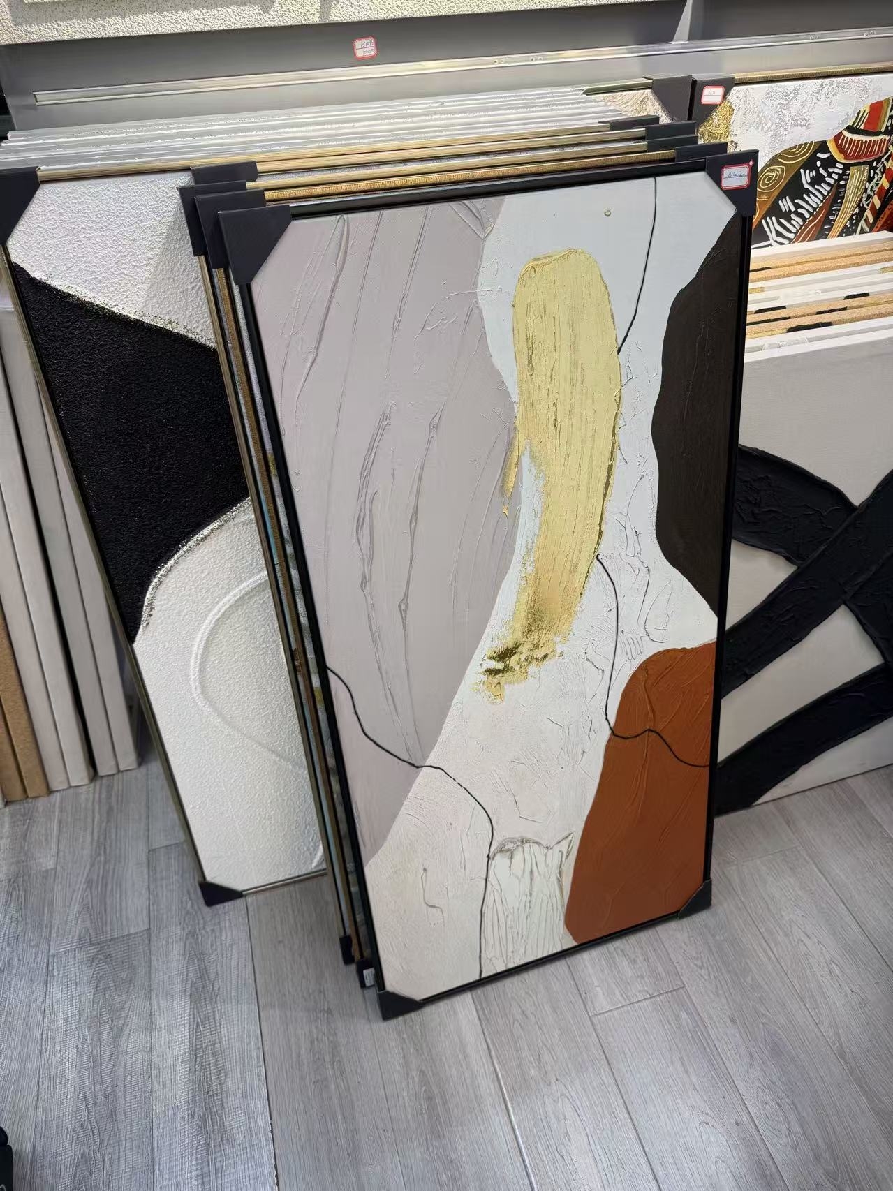 „Šiuolaikinė dermė“ minimalistinis abstraktus paveikslas, 60 × 120 cm kaina internetu