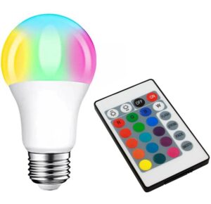 Spalvota RGB LED lemputė kaina internetu