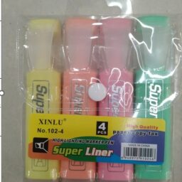 Teksto žymekliai „Super Liner“, 4 vnt. kaina internetu