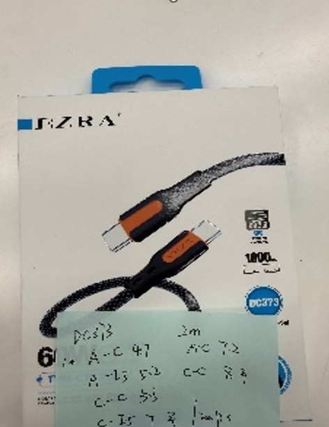USB-C–USB-C greitojo įkrovimo laidas EZRA DC373 60 W, 1 m kaina internetu