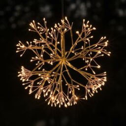 Kalėdinė LED amalų dekoracija, 40 cm, auksinės spalvos kaina internetu