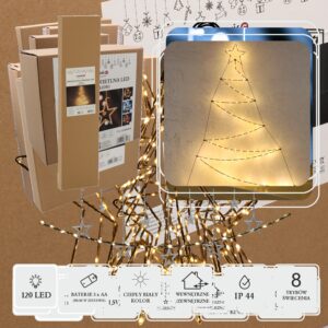 Kalėdinė LED eglutė su žvaigžde, 105 cm, šiltai balta kaina internetu