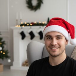 Kalėdų Senelio kepurių rinkinys, 12 vnt. kaina internetu