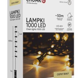 LED girlianda, 1000 LED, 53 m, šiltai balta kaina internetu