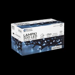 LED girlianda, 500 LED, 28 m, šaltai balta kaina internetu
