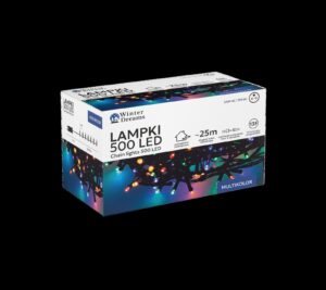 LED girlianda, 500 LED, 28 m, spalvota kaina internetu
