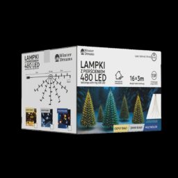 LED girlianda su žiedu, 3 m, 480 LED, šiltai balta kaina internetu